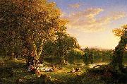 Thomas Cole The Picnic France oil painting artist